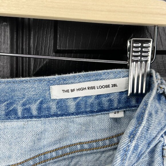 Denim Forum The BF Boyfriend High Rise Loose 28L Size 29 Light Wash - Picture 8 of 15